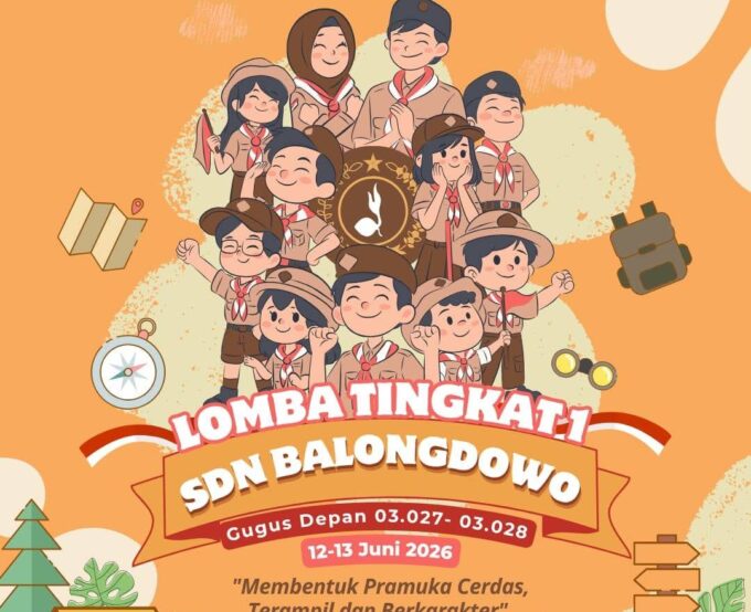 Cetak Pramuka Penggalang Tangguh, Gudep SDN Balongdowo Gelar Lomba Tingkat 1 (LT 1) 2026