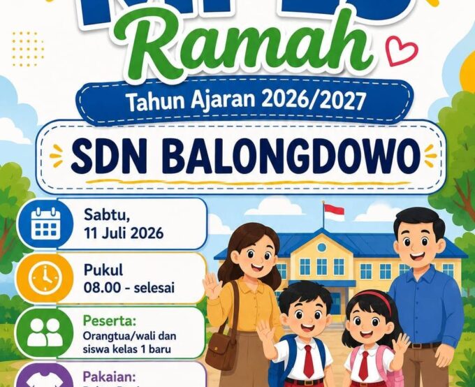 Sambut Siswa Baru dengan Ceria, SDN Balongdowo Gelar Sosialisasi Masa Pengenalan Lingkungan Sekolah (MPLS) 2026